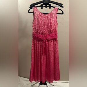 Ellen Tracy Pink Checkered Kids Dress